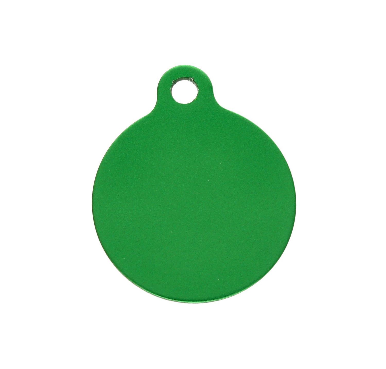 Kółko blaszka dla pupila zielona 2,5 cm z miejscem na grawer Kółko green M. Blaszka w formie adresówki, identyfikatora dla psa. Blaszka z miejscem na grawer. Na adresówce możemy wygrawerować np. imię psa i nr telefonu do właś.jpg